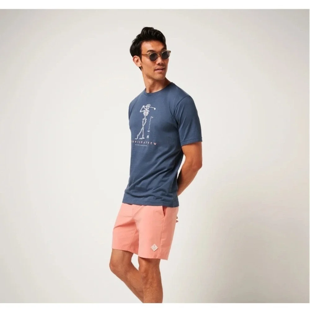 Travis Mathew Shorts Size 42x8 Terra Cotta Tech Chino Performance Golf NWT‎ NEW